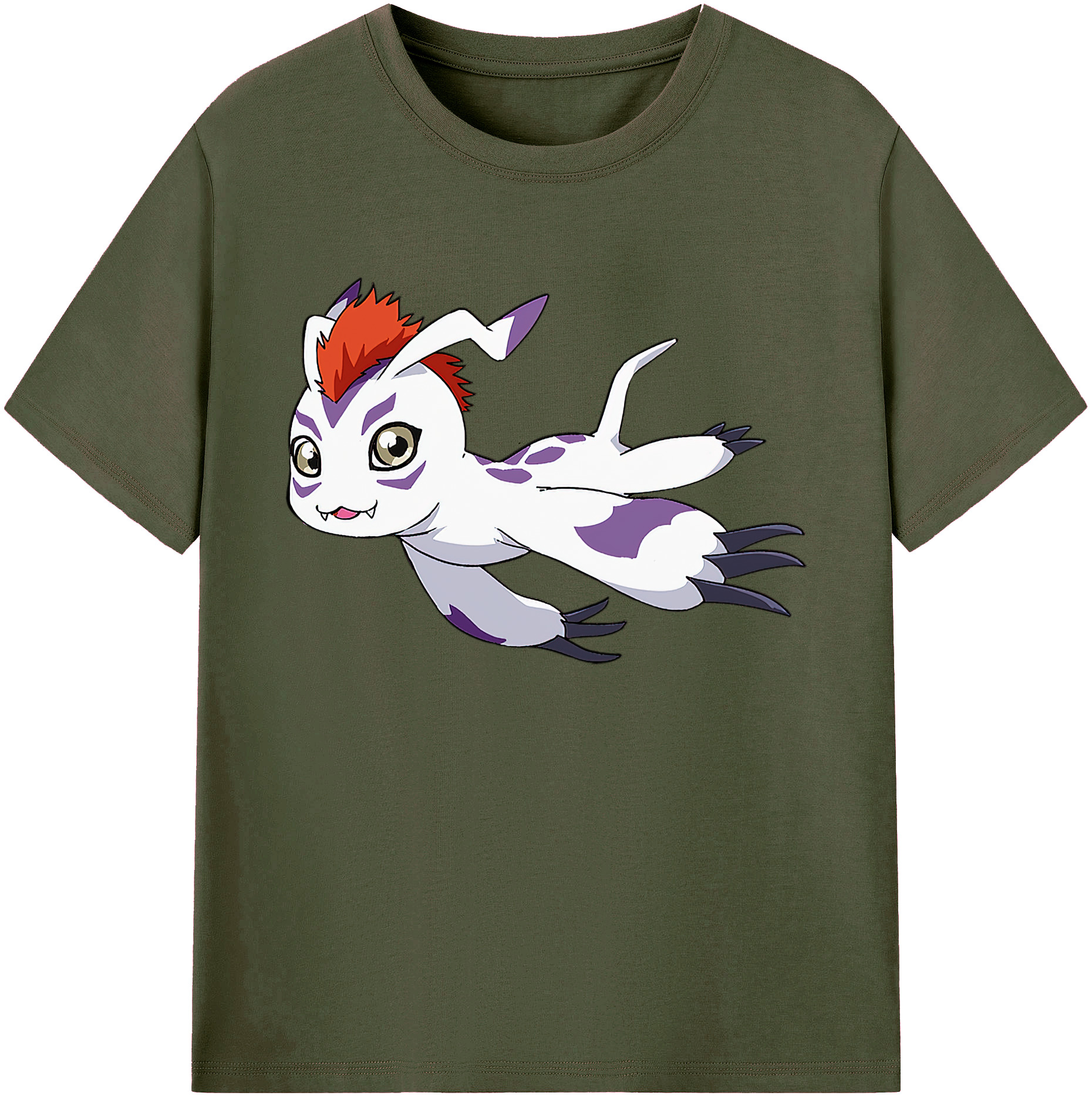 （画像用） Digimon デジタルモンスター/デジモン 綿100％ メンズ半袖Tシャツ｜肌触りやわらか＆通気性